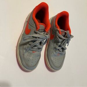 Nike Kids Gray and Orange Sneakers size 13 C